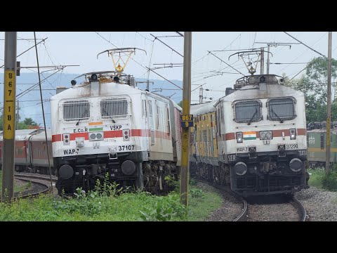 ECoR TRAINS : Visakhapatnam Based ELECTRIC Locomotives | WAP7 + WAP4 + WAG9 | PART 2 VIDEO | I R