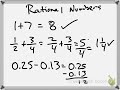 Adding and Subtracting Rational Numbers Explained
