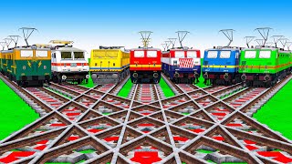 【踏切アニメ】あぶない電車 空中 9 Ms Trains Climbing Pynamid 2024🚦 Fumikiri 3D Railroad Crossing Animation #train