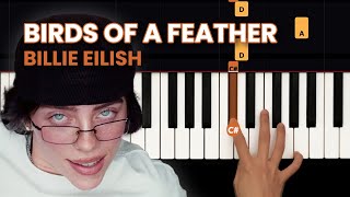 How to Play "Birds of a Feather" by Billie Eilish | HDpiano (Part 1) Piano Tutorial