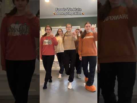Foods We HATE Thanksgiving edition!๐ฆ๐ฅง #thanksgiving #short #foods #shorts