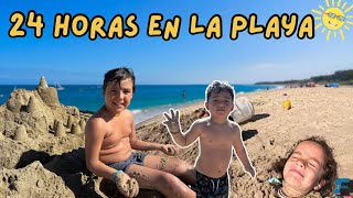 24 horas en la playa con olas gigantes 