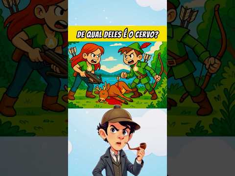 De quem é o cervo? #quiz #quiztime #adivinhe #animação #charada #enigma