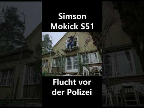 Simson Moped S51 Flucht vor der Polizei