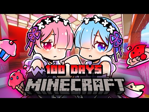 จะเกิดอะไรขึ้น!! เอาชีวิตรอด 100 วันกลายร่างเป็น Maid ตอนเดียวจบ  | Minecraft 100days