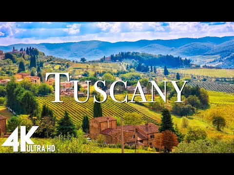 FLYING OVER TUSCANY (4K UHD) - Relaxing Music With Beautiful Nature Videos - 4K Ultra Videos