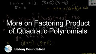 More on Factoring Product of Quadratic Polynomials