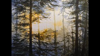 Watercolor Techniques for Painting Mist, Light, and Layers in Forest Scenes
