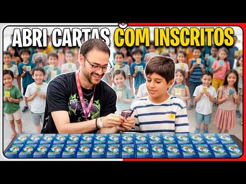 Abri CARTAS POKÉMON COM OS INSCRITOS 🧡🦇 | Liga Fest 2024