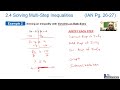 Solving Multi-Step Inequalities