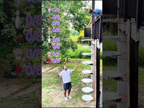 The Ultimate Object Drop Challenge Tin Foil Basketball Hoops Edition #shorts