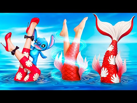 De Nerd a Bella! Lilo & Stitch 2 / Cómo Convertirse en Sirena!