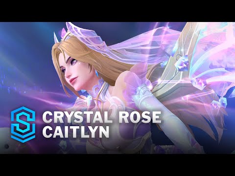 Crystal Rose Caitlyn Wild Rift Skin Spotlight