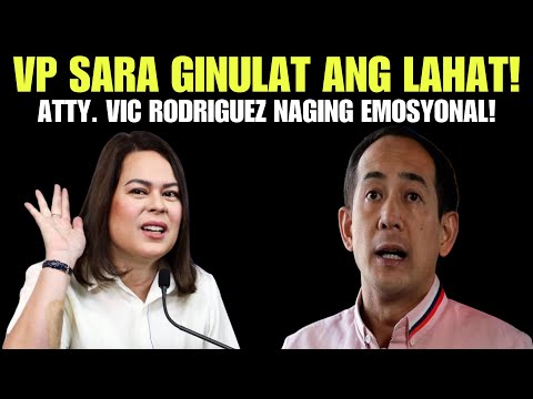 GINULAT NI VP SARA ANG LAHAT! ATTY VIC NAGING EMOSYONAL SA KANIYANG MENSAHE SA LAHAT NG TAGA SUPORTA