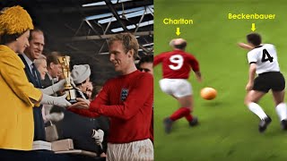 ✝ Bobby Charlton when won his WORLD CUP🏆 against West Germany 1966