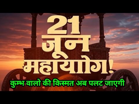 “21 जून को सूर्य के साथ बनेगा महायोग – कुंभ वालों की किस्मत पलट जाएगी” #kumbhrashi