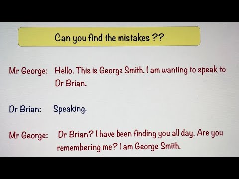 Can you find the mistakes?? English Grammar - Present Continuous Tense - Stop using these words🚫❌