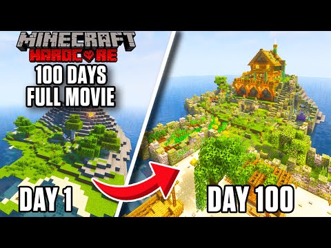 I Survived 100 Days on a DESERTED ISLAND in Minecraft Hardcore!!