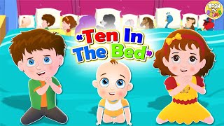 Ten in the Bed | Toon Tv Nursery Rhymes & Kids Songs