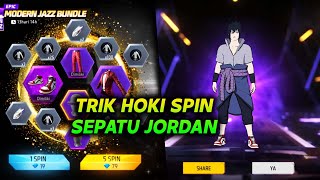 TRIK HOKI SPIN SEPATU JORDAN TERBARU FF !! Modal 100 DM !!