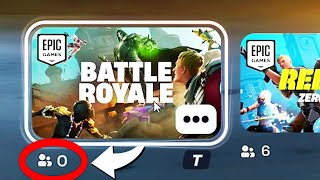 when fortnite had 0 players...