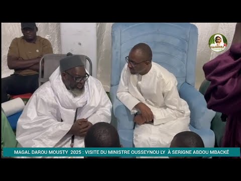 Magal darou MOUSTY visite du ministre Ousseynou Ly Chez Serigne Abdou Mbacke