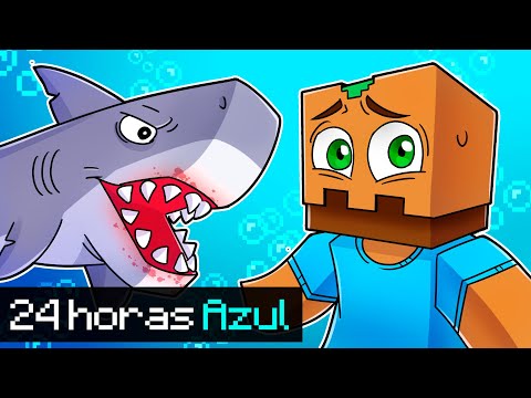 Sobrevive 24 Horas en 1 Solo Color en Minecraft