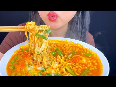 SPICY CHEESY SAMYANG BULDAK NOODLES MUKBANG | ASMR Phan