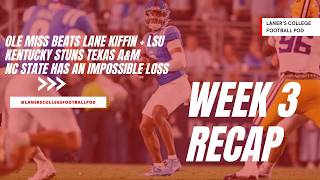 Ole Miss beats Lane Kiffin in his return to Oxford | Week 3 Recap