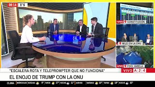 🌐 EL ENOJO DE DONALD TRUMP CON LA ONU: ESCALERA ROTA Y TELEPRONTER QUE NO FUNCIONA"