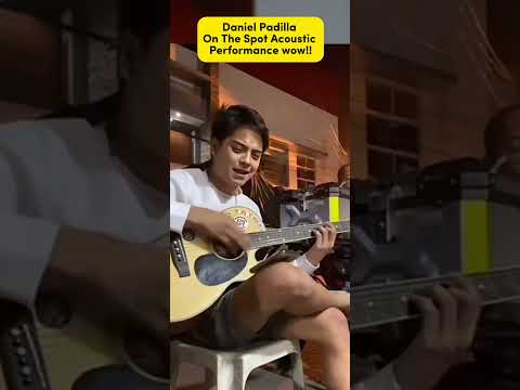 Daniel Padilla? On The Spot Acoustic Performance Wow! 😲🤟🏻🤟🏻🤟🏻