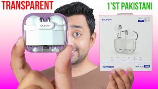 Pakistan's First Transparent Earbuds ❤️ Ronin Snap Earbuds Review - Big Price OFF🔥
