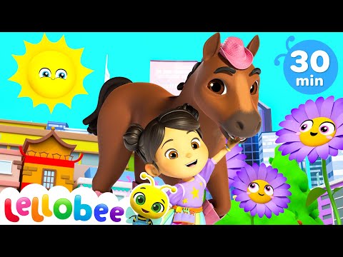 Careful Playtime At The Farm | Lellobee City Farm | Kids Road Trip! | Kids Songs and Stories