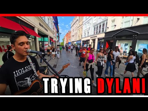 “Don’t Think Twice” – My First Go at a Dylan Legend while Busking!