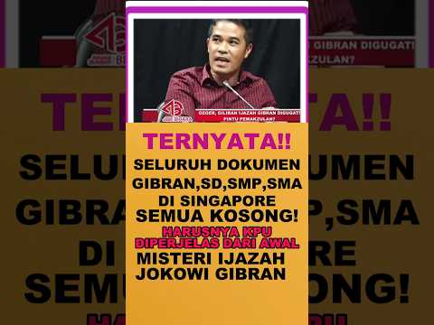 BUKTI KUAT IJAZAH JOKOWI DAN GIBRAN PALSU