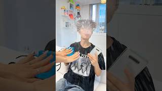 Wait..The way he reacted to my new nails💅🤣 #shorts #funny
