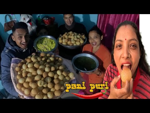 DiDi ko gharma pani puri banaudai aaja bbl ramailo vayo🥰😱#thapavlog