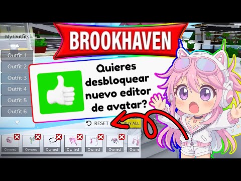 *YA DISPONIBLE* DESBLOQUEA NUEVA ROPA 3D Y EDITOR DE AVATAR en BROOKHAVEN ROBLOX