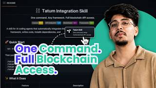 Add Blockchain to Any Project in One Command | Tatum Integration Skill