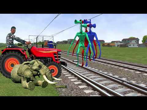 Siren-head vs Elephant | Stops the Train | Train Simulator