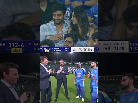 lovely couple in the match #cricket #ipl #worldcuphighlights