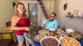 Probando comida casera en CUBA