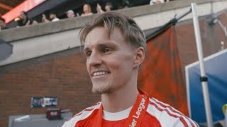 Martin Odegaard reacts to Winning the 2025/26 Premier league title 