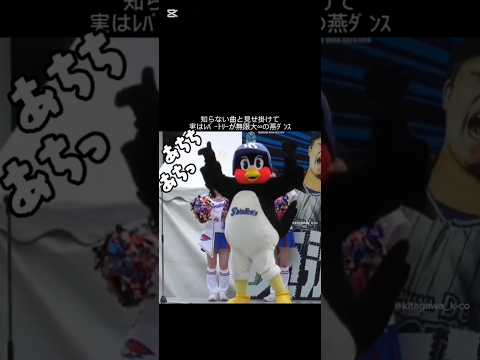 【🐧】途中必ずコマネチを入れるのやめて笑#つば九郎 #畜ペン #横浜ベイスターズ #えみふる #球団マスコット