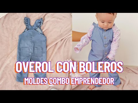 Crea este OVEROL de bebé MUY FÁCIL 🙌 Moldes combo emprendedor ✨