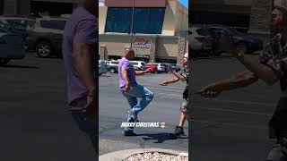 Two friends arguing over a present