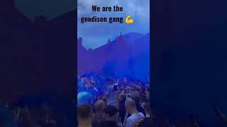 We are the goodison gang 💪#upthetoffees #everton #onourway
