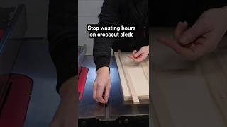 Build this table saw sled in 10 minutes ⏲️ #woodworking