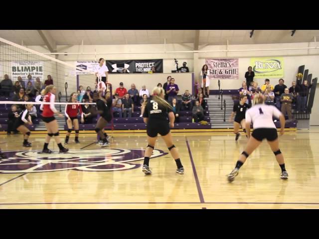 Bellevue volleyball defeats No. 13 Grand View - Oct. 16, 2012