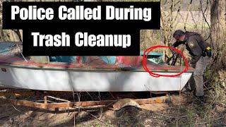 Why I had to call the police when removing trash from our property.